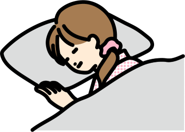 睡眠している女性